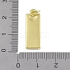 Brass Micro Pave Clear Cubic Zirconia Pendants KK-P266-06G-O-3