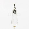 Natural Crystal Point Pendants X-G-G596-17E-P-2