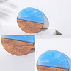 Opaque Resin & Transparent Resin & Walnut Wood Pendants RESI-SZ0001-12-3