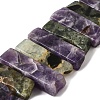 Natural Amethyst and Prehnite Beads Strands G-S386-D17-2