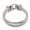 304 Stainless Steel Flat Snake Chain Bracelet BJEW-B076-04P-2