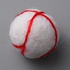 Wool Felt Craft Bloodshot Eyeballs FIND-WH0155-007B-2