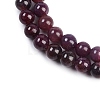 Natural Gemstone Ruby Round Beads Strands G-O017-6.5mm-06-2