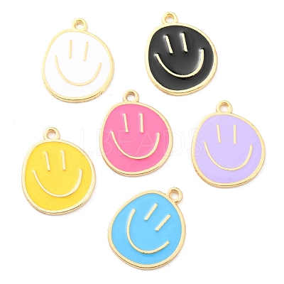 Alloy Enamel Pendants ENAM-D051-18G-1