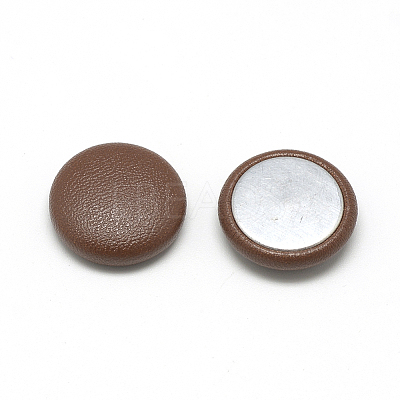 Imitation Leather Covered Cabochons WOVE-S084-06B-1