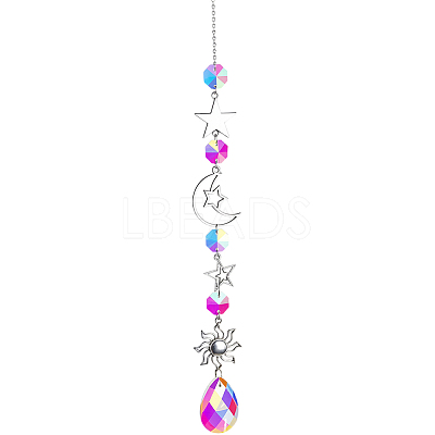 1Pc Iron Big Pendant Decorations DJEW-CN0001-37C-1