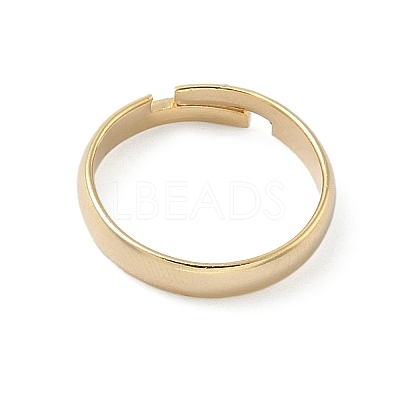 Adjustable Brass Finger Rings Components KK-K414-09G-1