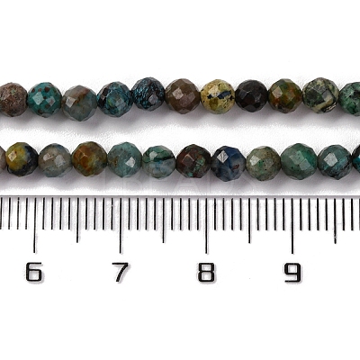 Natural Chrysocolla Beads Strands G-A235-A05-01-1