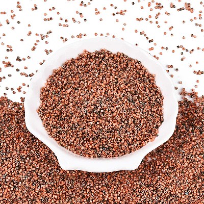 Spray Painted Picasso Cylinder Glass Seed Beads GLAA-T028-12A-03-1