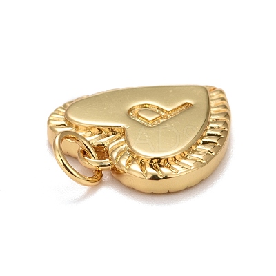 Rack Plating Real 18K Gold Plated Brass Pendants KK-E260-01G-P-1