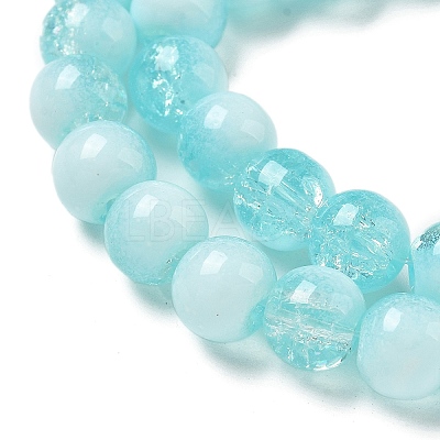 Crackle Glass Beads X1-GLAA-U001-8mm-08-1