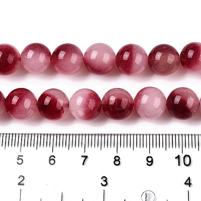 Dyed Natural White Jade Beads Strands G-T138-10mm-210-23-1