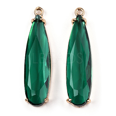 Transparent Glass Pendants GLAA-T007-15D-1