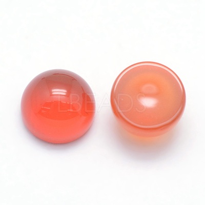 Natural Carnelian Cabochons X-G-P393-R03-6mm-1