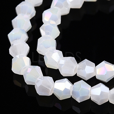 Imitation Jade Electroplate Glass Beads Strands EGLA-A039-J2mm-B06-1