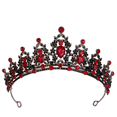 Bride Crown European Wedding Dress Headpiece Birthday Adult Gift Crystal Crown Hair Accessory ST0116593-1