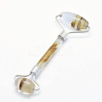 Tigerskin Glass Brass Face Massager MRMJ-G009-17P-1