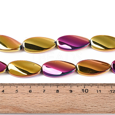 Electroplate Glass Beads Strands EGLA-N055-02L-1