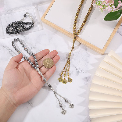 3Pcs 3 Colors Alloy Knot Charm Bracelets BJEW-PH0004-70-1