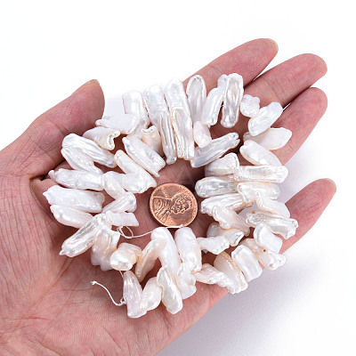 Natural Keshi Pearl Beads Strands PEAR-S020-H04-1