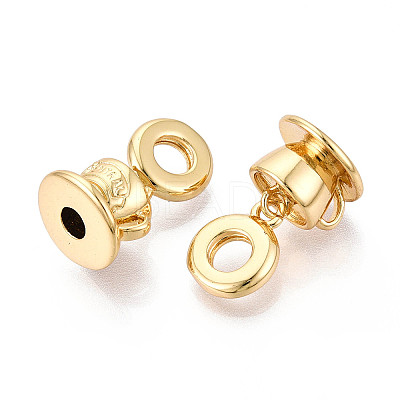 Brass European Dangle Charms KK-N271-07G-1