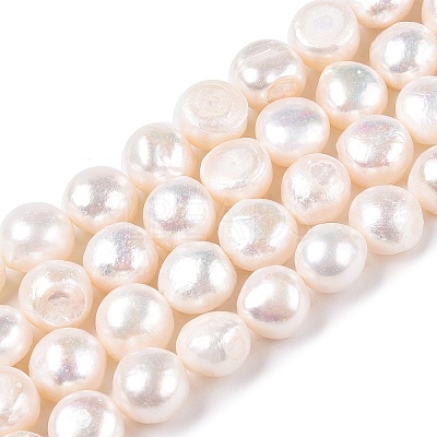 Natural Cultured Freshwater Pearl Beads Strands PEAR-N014-10D-1