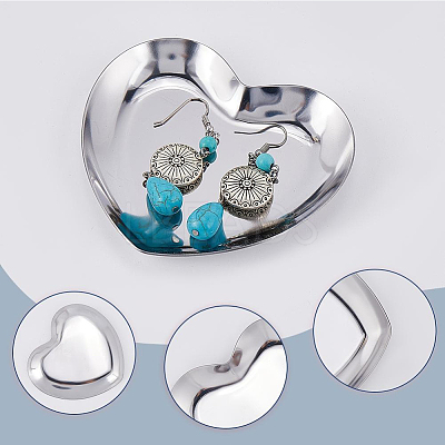 4Pcs 430 Stainless Steel Jewelry Plates AJEW-CN0004-48-1