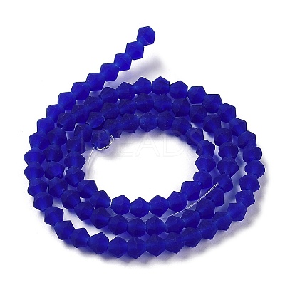 Imitate Austrian Crystal Frosted Glass Beads Strands EGLA-A039-T6mm-MD06-1