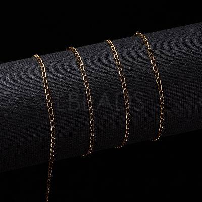 Ion Plating(IP) 304 Stainless Steel Twisted Chains CHS-H007-16G-1