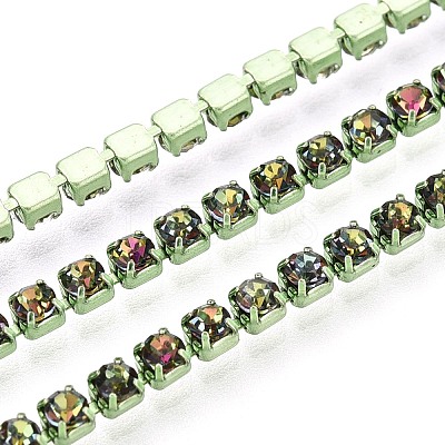 Iron Rhinestone Cup Chains CH-N005-05B-1