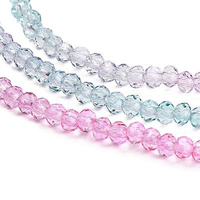 Transparent Painted Glass Beads Strands DGLA-A034-T2mm-A10-1