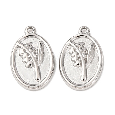 304 Stainless Steel Pendants STAS-I358-12P-06-1