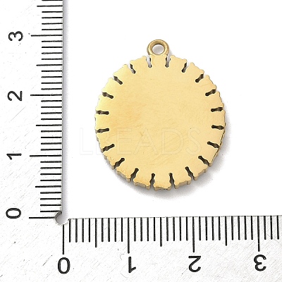 304 Stainless Steel & Rhinestone Pendants STAS-G371-09H-02G-1
