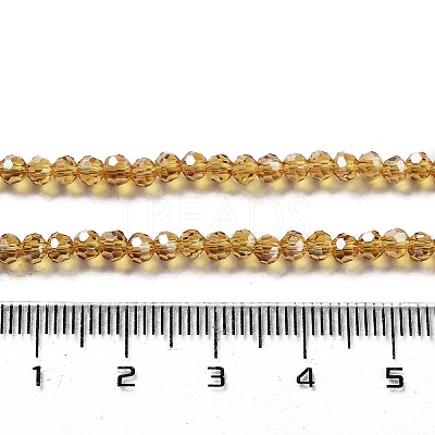 Electroplate Transparent Glass Beads Strands EGLA-A035-T3mm-A04-1