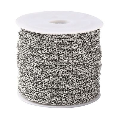 Tarnish Resistant 304 Stainless Steel Cable Chains CHS-R008-22-1