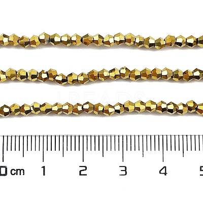 Transparent Electroplate Glass Beads Strands EGLA-A039-T2mm-UA01-1