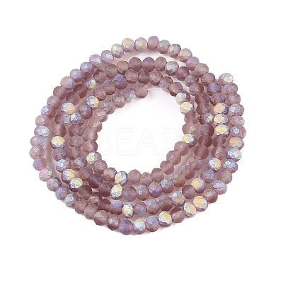 Transparent Glass Beads Strands EGLA-A044-T2mm-MB07-1
