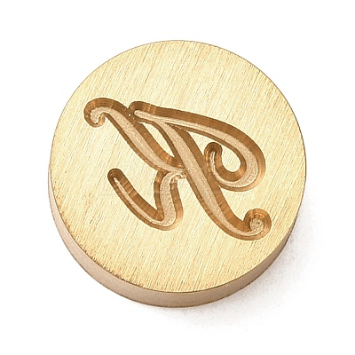 Golden Tone Brass Letter Stamps KK-R005-01K-1