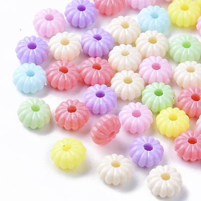 Opaque Polystyrene Plastic Corrugated Beads X-KY-I004-10-1