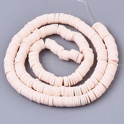 Handmade Polymer Clay Beads Strands X-CLAY-R089-6mm-072-1
