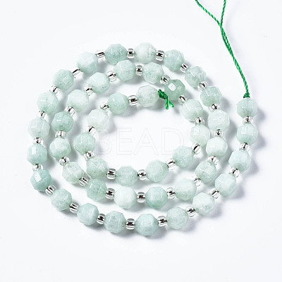 Natural White Jade Beads Strands G-T132-048A-1
