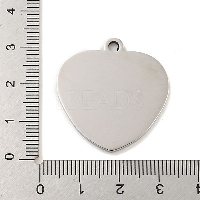 Non-Tarnish 201 Stainless Steel Pendants STAS-L079-25P-01-1