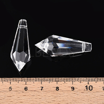 Transparent Glass Pendants GLAA-N025-01-1
