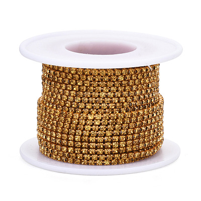 Electrophoresis Iron Rhinestone Strass Chains CHC-Q009-SS6.5-B17-1
