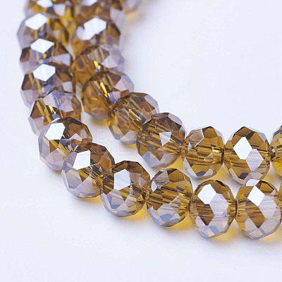 Electroplate Glass Beads Strands EGLA-A034-T10mm-A12-1