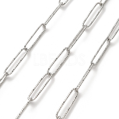 304 Stainless Steel Paperclip Chains CHS-A016-08P-A-1