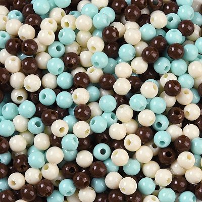 Opaque Acrylic Beads OACR-H118-07B-11-1