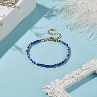 Handmade Japanese Seed Baided Beaded Bracelet for Women BJEW-MZ00019-02-1