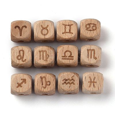 Natural Wood Constellation Beads LS-WOOD-M002-03-1