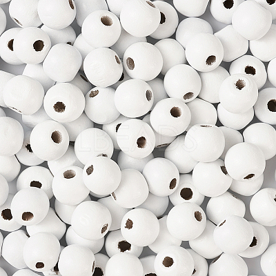 Dyed Natural Wood Beads WOOD-TA0001-19-A-1